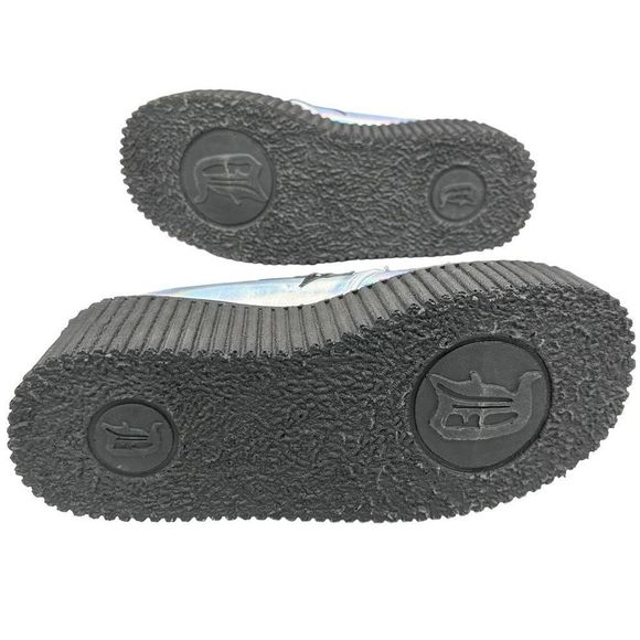 DEMONIA | Silver holographic lightning bolt platform creeper women’s shoes - Picture 10 of 14